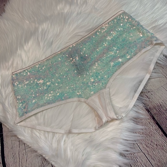 NWT Iridescent Sequined Shortie Small - Picture 3 of 8